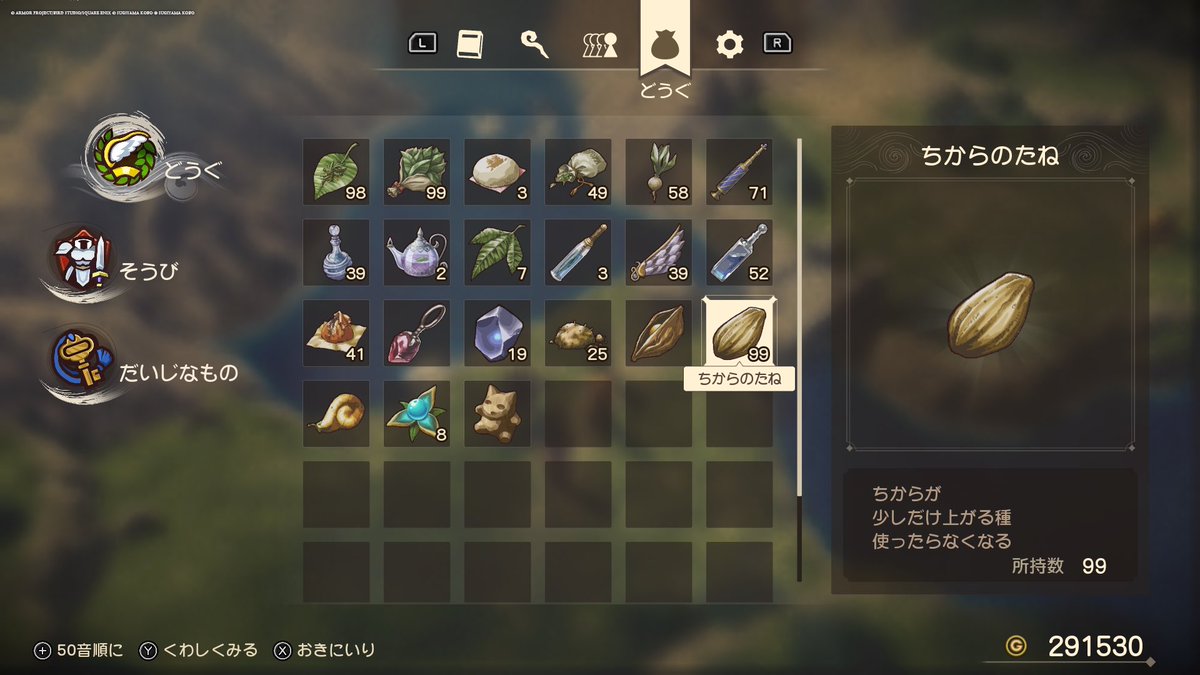 アルスをマリベルに相応しい男にするためにちからのたね乱獲したわよ 食え食え