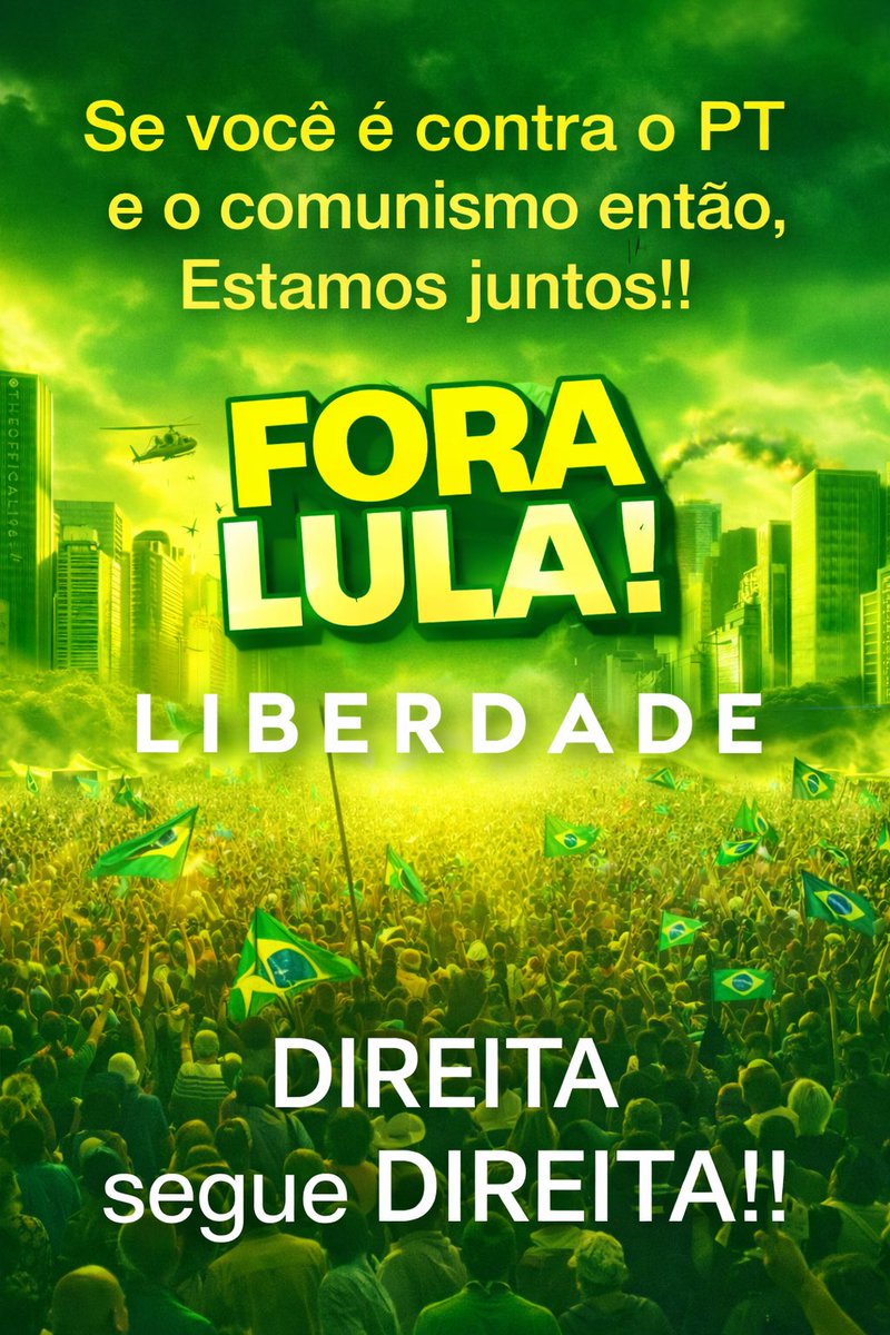 MarcelodeMarco2's tweet photo. BOM DIA!!🇧🇷🇧🇷🇧🇷
FELIZ   TERÇA-FEIRA  A  TODOS!  ✅
Quer ganhar muitos seguidores hoje ?  🕒🔔
É só comentar, curtir e Rt  🟢🟡
Fortalecendo a Direita!  💪💪
SEGUE que eu te SIGO!!➡️▶️⏭️
#LNAO 🇧🇷🇧🇷🇧🇷🇧🇷🇧🇷🇧🇷🇧🇷🇧🇷🇧🇷🇧🇷🇧🇷🇧🇷🇧🇷🇧🇷🇧🇷🇧🇷🇧🇷🇧🇷🇧🇷🇧🇷🇧🇷🇧🇷🇧🇷🇧🇷🇧🇷🇧🇷🇧🇷🇧🇷 🇧🇷🇧🇷🇧🇷🇧🇷#DIREITAforteUNIDA 🇧🇷 https://t.co/unH86qiHd7