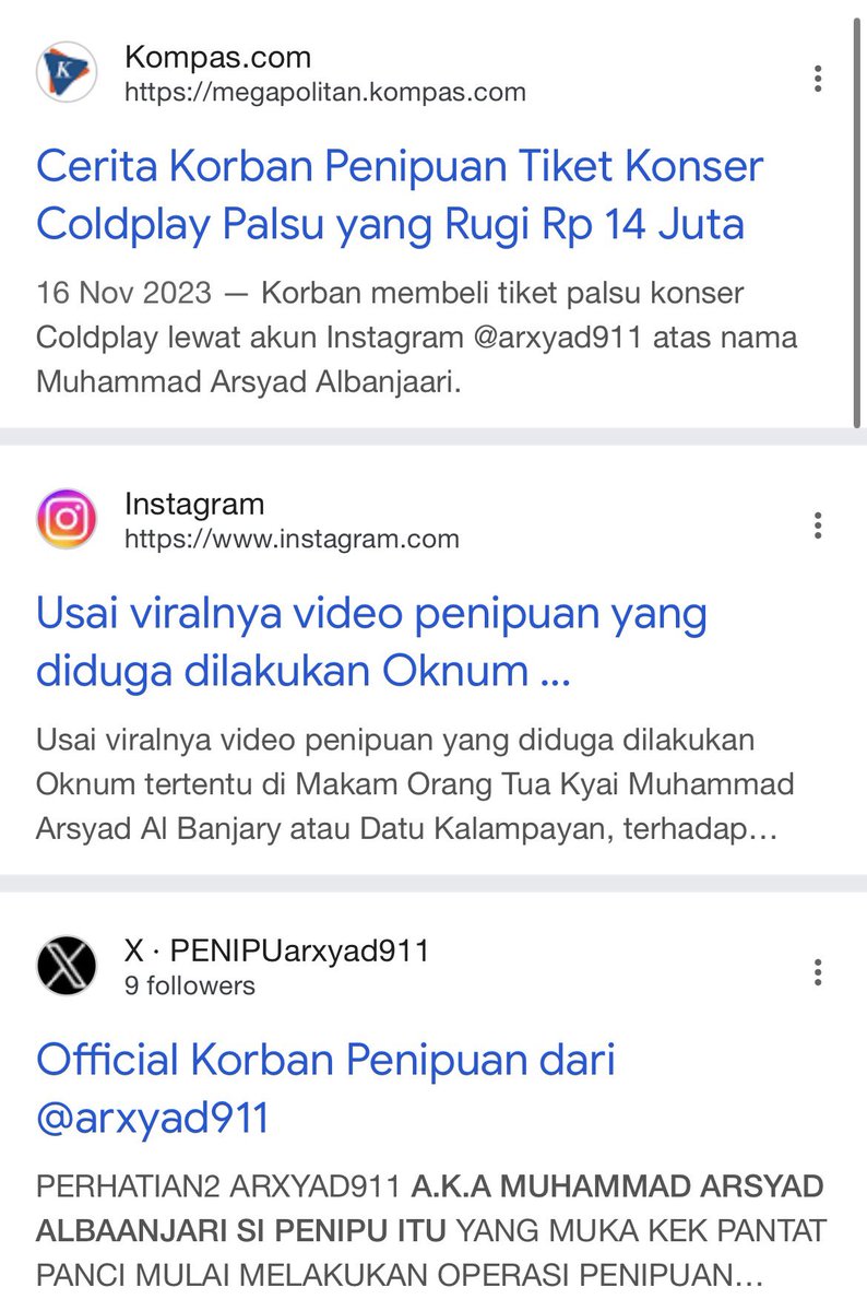 newjoens's tweet image. guys si 911x_y ini si Arsyad Al Banjari. penipu tiket konser.. sepupunya sepupu gue kena pas konser Taylor Swift singapur. dan korbannya banyak bgt di ig, threads &amp;amp; twitter. — gue gatau siapa backingannya sampe dia kebal hukum😅