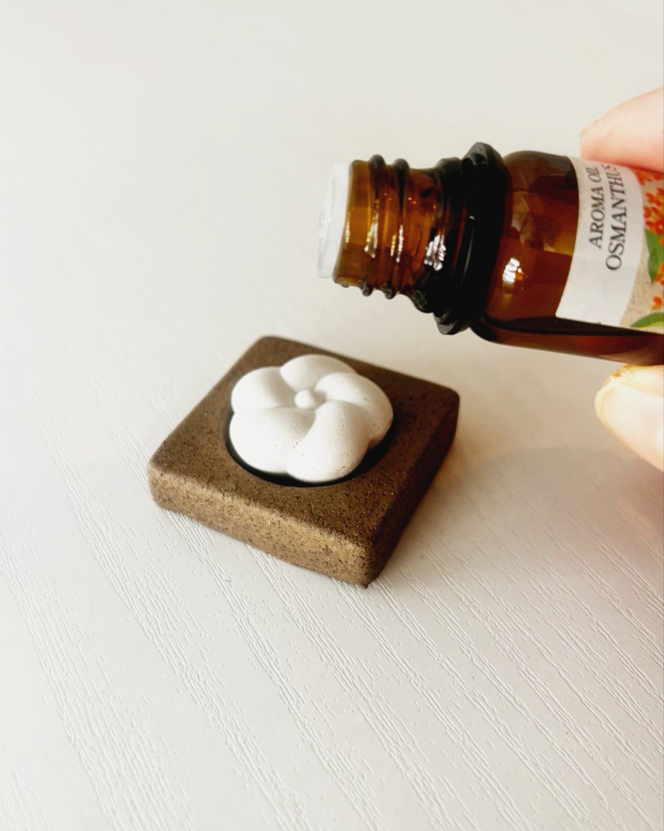 【新商品】 MOMI HANA – Scent Stone Set

籾殻を配合した花のストーンと、
コーヒーかすを配合した置き石のセットです。

花を替えることで、
香りの表情も静かに変わります。

・火や電気は不要
・精油を1〜3滴
・花2点＋置き石1点セット