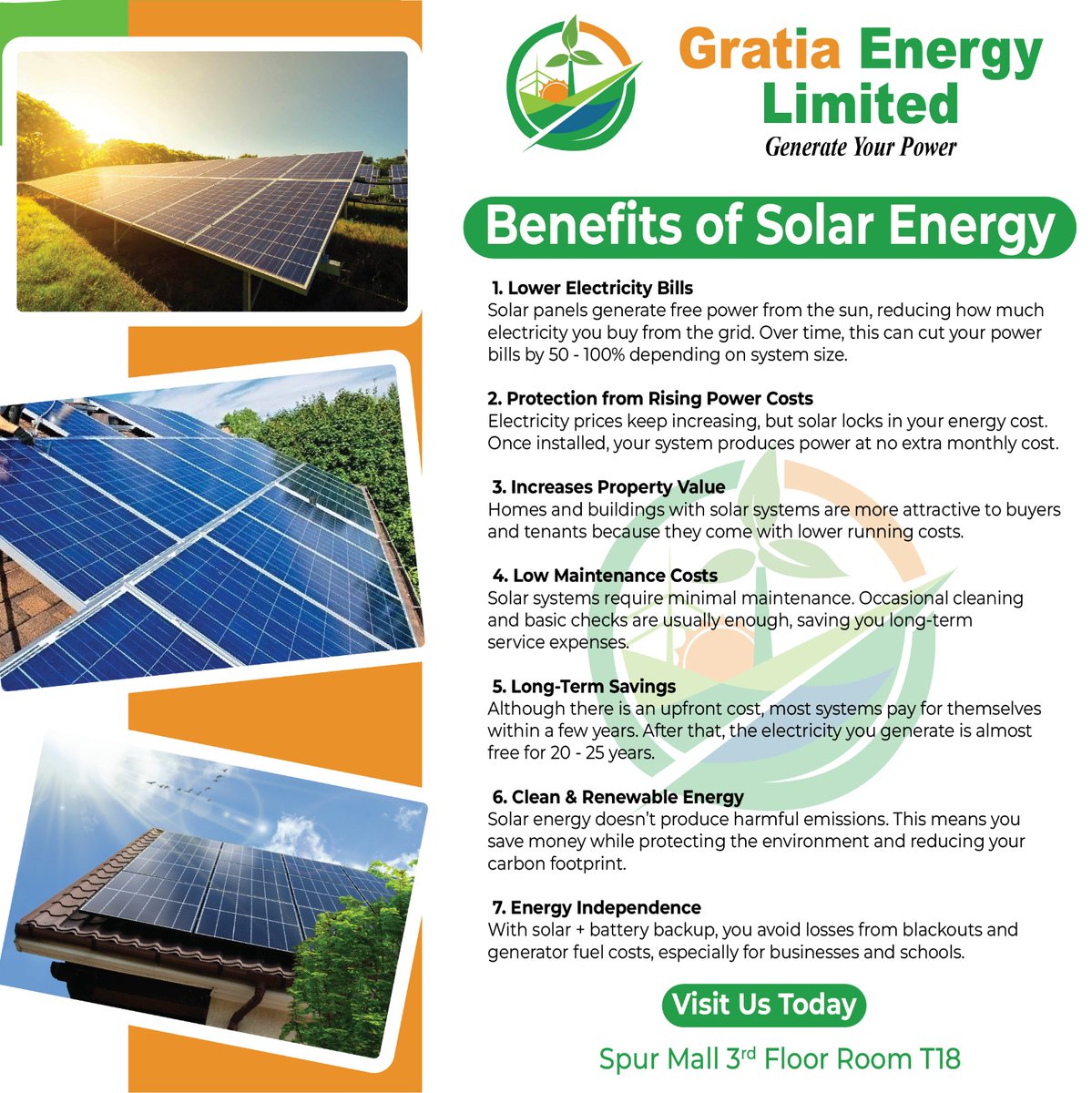 EnergyGrat6369's tweet photo. Solar energy means lower bills, clean power, and long-term savings ☀️
Generate your own power and stay ahead of rising electricity costs.

📍 Spur Mall, 3rd Floor, Room T18

#SolarEnergy #GratiaEnergy #CleanEnergy #GoSolar #RenewablePower https://t.co/ln3UjcsvhW