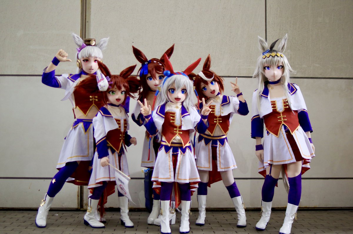 Tapplin01's tweet photo. #WF2026Wコスプレ 
トウカイテイオー・スーパークリーク・オグリキャップ・タマモクロス・イナリワン・ゴールドシップ https://t.co/Y56GMhhxXZ