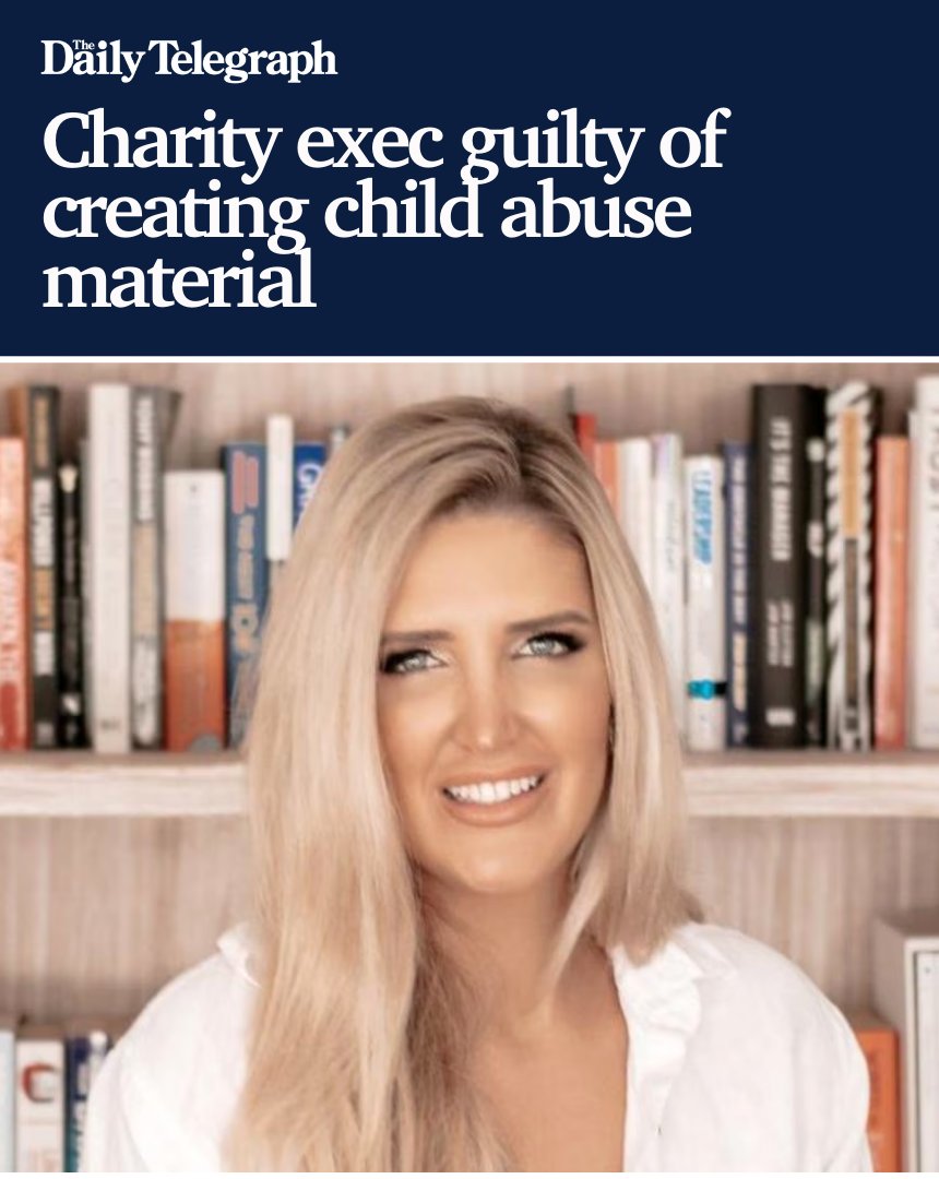 dailytelegraph's tweet image. A Christian charity marketing executive has been found guilty of creating child abuse material after writing an erotic novel featuring an older man and a character implied to be under five.

MORE DETAILS ⚠️ bit.ly/4qnv9Nb