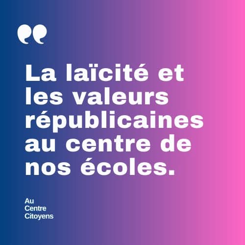 🔵  La #Laïcité et les valeurs républicaines au centre de nos écoles.
#Municipales2026 #Puteaux #LaDéfense

🔵 Rejoignez la liste conduite par Bouchra Sirsalane, Christophe Hautbourg et Belma Bojic
📧 aucentrecitoyens@gmail.com