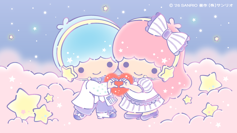 kikilala_sanrio's tweet image. ぼくたちからのハートを受け取ってほしいな♡