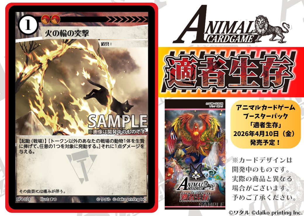 アニマルカードゲーム【カード紹介】 2026年4月10日（金）発売予定