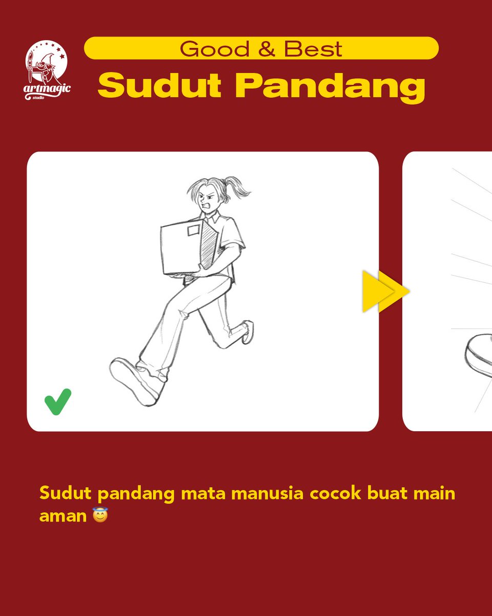 studio_artmagic's tweet photo. Jangan cuma pakai sudut pandang biasa! Berani eksplorasi untuk hasil gambar yang lebih unik 
#studioartmagic #portofolio #snbp #snbt #mandiri #lesgambar #Bimbelgambar #belajargambar #surabaya #kelas #offline #online #senirupa #despro #dkv #interior #fsrd #kriya #isi #its #itb # https://t.co/nwpILSQiwF