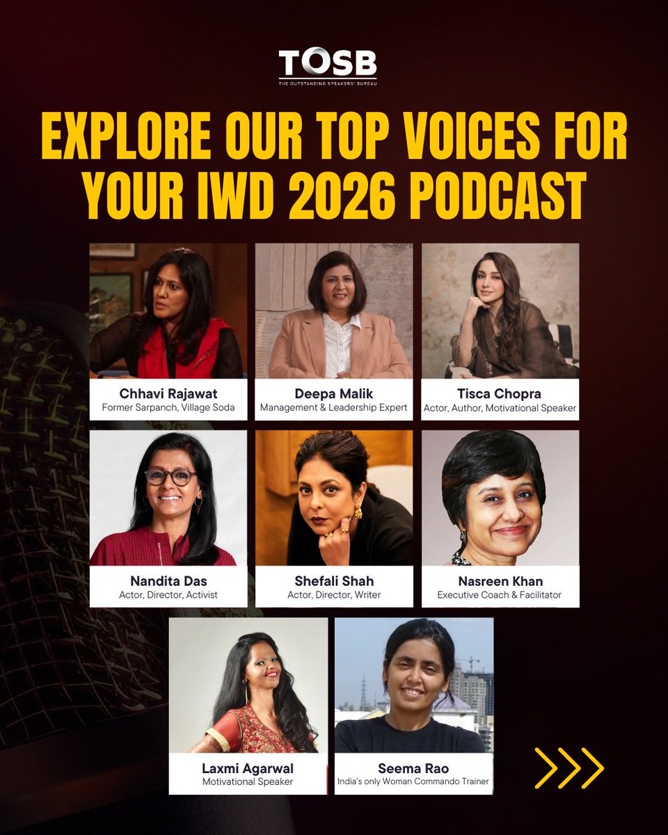 The Outstanding Speakers' Bureau tweet media