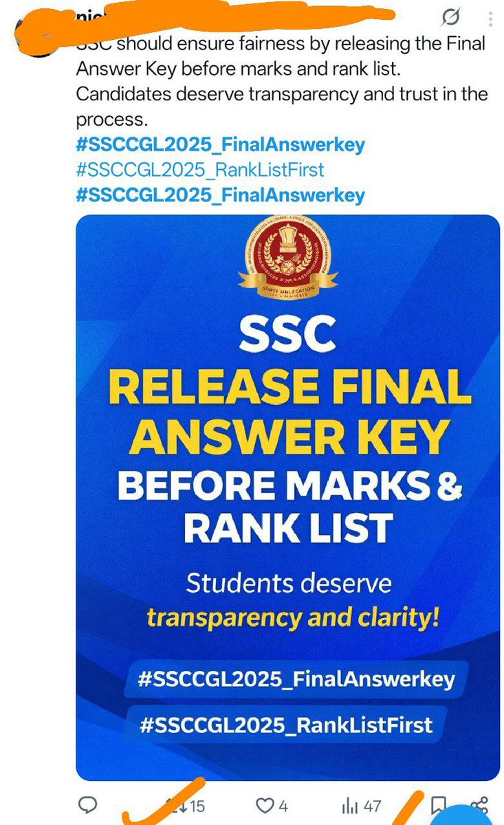 RMB2297's tweet photo. #SSCCGL2025_FinalAnswerkey #dopt #ssc https://t.co/QklJlQY7fe