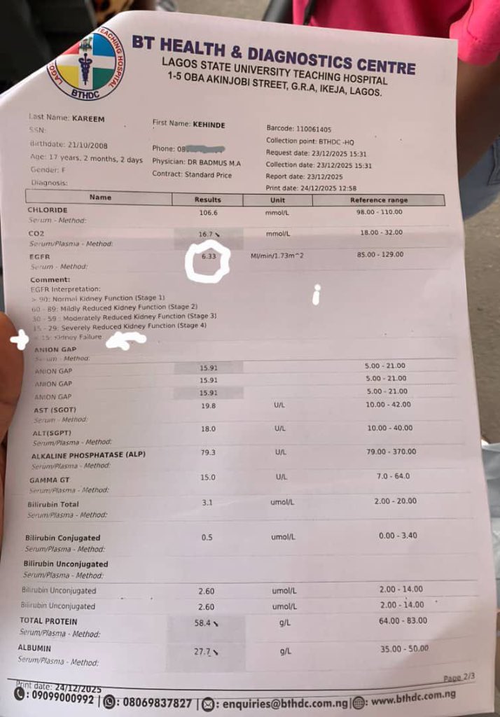 Omoilorin001's tweet photo. A Brother Lost His Mom, Raised his Sister and now Life wants more 💔

I never thought I’d come here to do this but life has a way of bringing the unexpected. Opeyemi is a brilliant guy whose education was affected by the loss of his mom when he was in school. 

But he also has two sisters who are his responsibility. Since the death of their mom, he’s been the sole provider. He recently put the two sisters into the university but unfortunately, one of the sisters fell sick over a month ago. 

At the hospital, the verdict came: Kidney Failure. 💔

She needs to undergo transplant and a sum of 50 million is needed for this. Pls, your donations and retweets are needed to save Kehinde’s life. 🥹🥹

8165114830
Palmpay 
Kareem Taiwo

0443631575
Kareem Taiwo Esther
Wema Bank

🙏🙏🙏