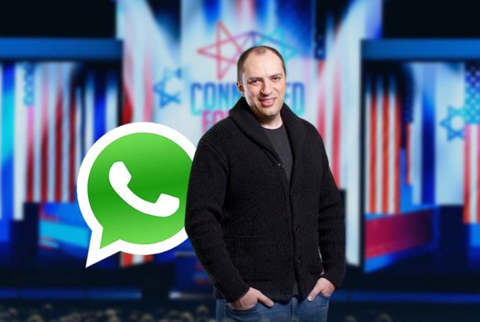 ⚡️ 🇺🇸🇮🇱BREAKING:

One individual spent nearly $170 million to influence the United States in favor of Israel.

AIPAC’s largest VERIFIED donor is not Miriam Adelson, the Kochs, or Soros.

It’s Jan Koum, the man behind the app on your phone, WhatsApp.

➤ $7.43M to AIPAC / UDP