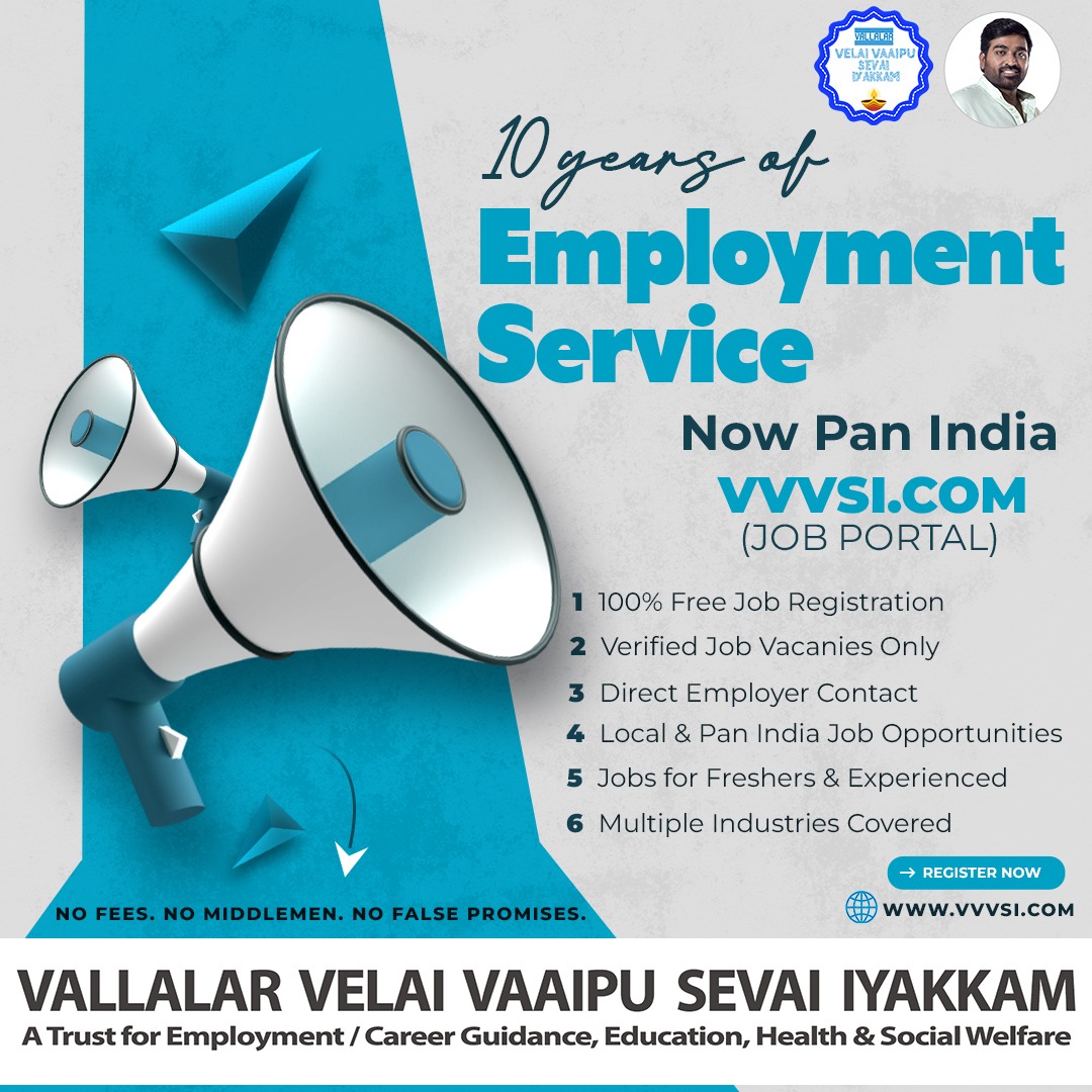 Pan India Job portal vvvsi.com