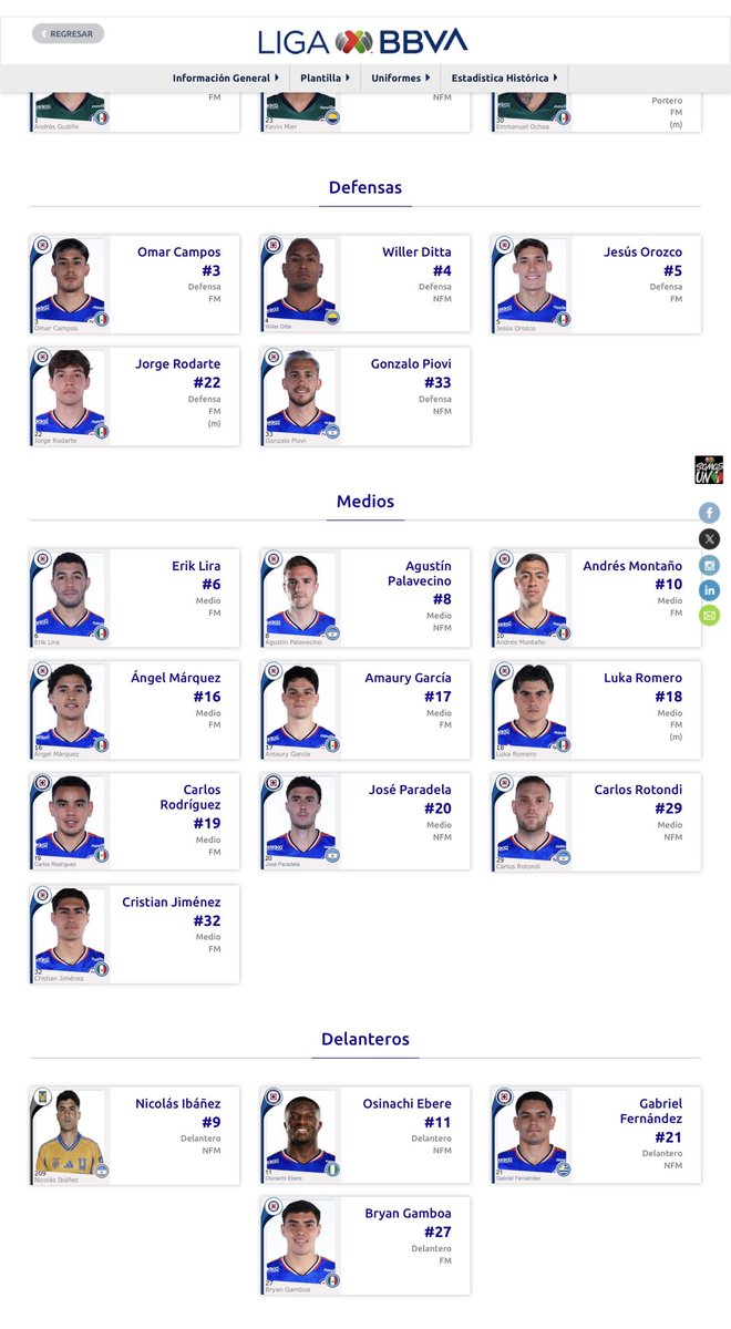 Nico Ibáñez ya aparece registrado con CAZ…