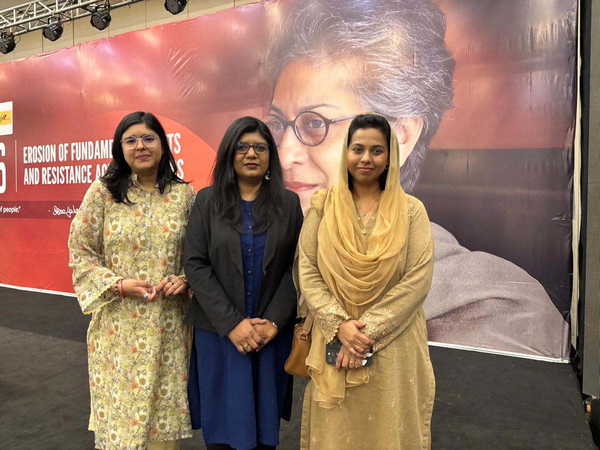MinorityWomenPK's tweet photo. Members of the Minority Women Forum participated in Asma Jahangir Conference 2026. Contributed in the sessions, held meetings with the relevant stakeholders, and advocated for the rights of #MinorityWomenandGirls
#AJCONF 
#AJCONF2026 https://t.co/1tPw7jSfM5