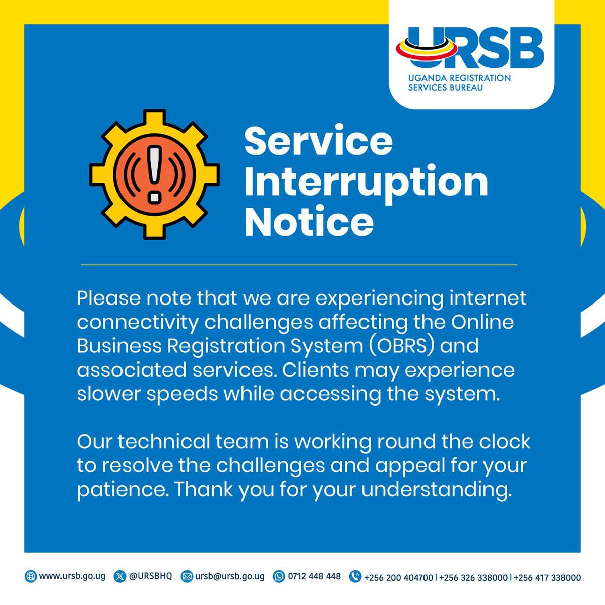 Uganda Registration Services Bureau tweet media