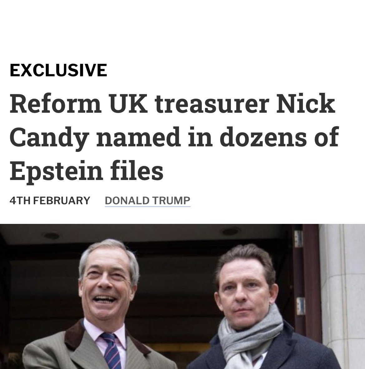 floboflo's tweet image. The BBC are going to be all over this.
Farage is surely going to resign after this revelation. Gone by the end of the week is what I’m hearing.