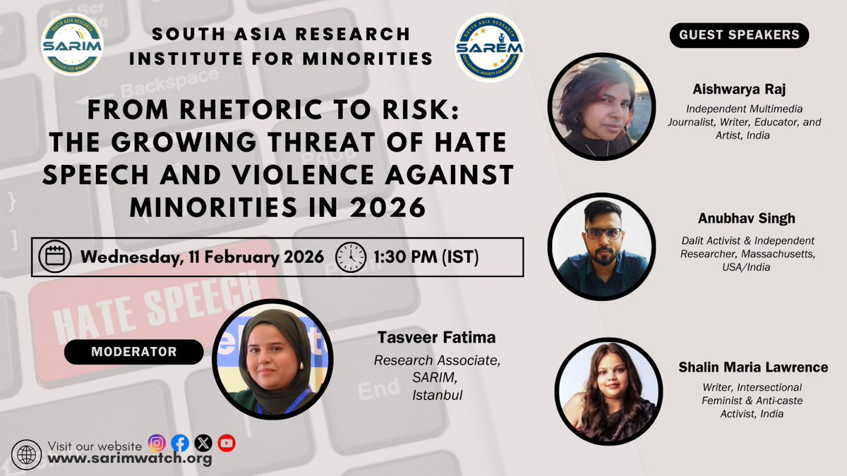South Asia Research Institute for Minorities tweet media