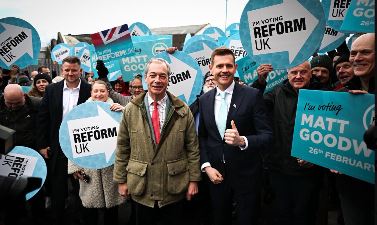 💙💙💙 Please Retweet 💙💙💙  
Electing Matt Goodwin as the Reform UK's MP in Gorton &amp; Denton, will send a message to the failing Uniparty that we are coming for you in the next General Election.

<a href="/GoodwinMJ/">Matt Goodwin</a>  
<a href="/10DowningStreet/">UK Prime Minister</a>  
<a href="/reformparty_uk/">Reform UK</a> 
<a href="/Nigel_Farage/">Nigel Farage MP</a>