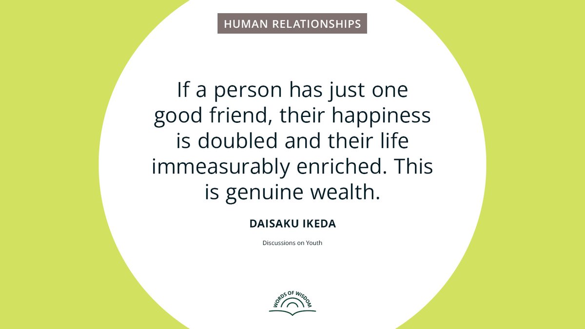 The heart expands in the presence of genuine friendship.

For more quotes, head to: daisakuikeda.org/sub/quotations…
#Friendships #HumanRelationships #GalentinesDay #DaisakuIkedaQuotes #WordsOfWisdom #PeaceThroughDialogue