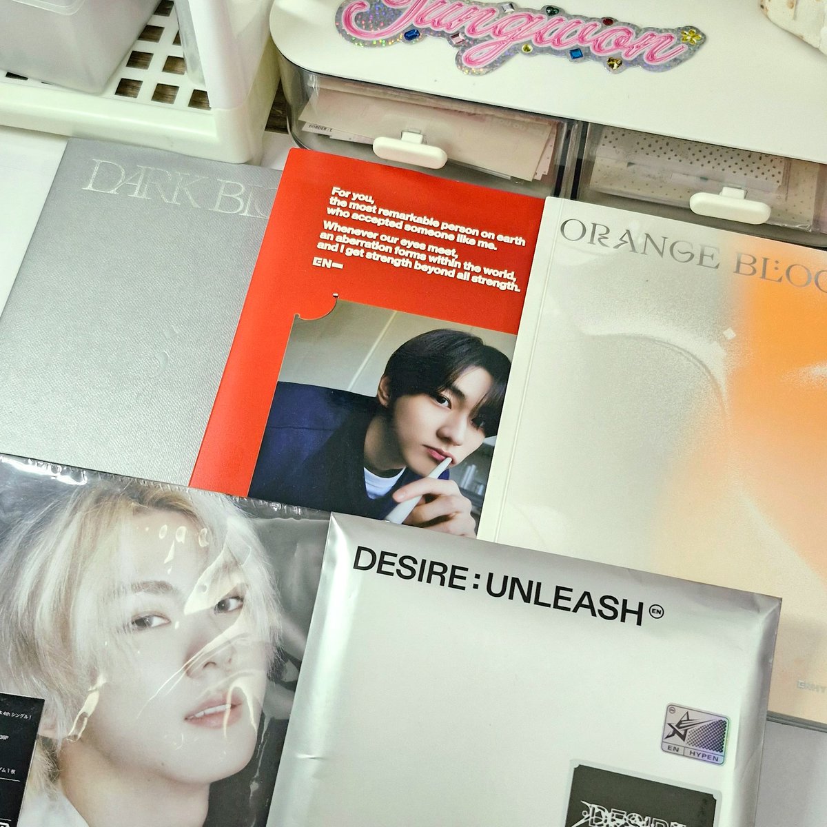 shluvx_en's tweet photo. `Jungwon Birthday Giveaway°. Ⰶ
7 winners of : 
𖦹 5 jw engene ver. uns albums
𖦹 5cm yangkkomi doll w/ themed box &amp; snacks
𖦹 ₱50 gcash

mechanics :
` mbf
` like &amp; rt this post &amp; pinned
` dear me stream proof 

ends : once pc set is sold

‐must shoulder fees
‐drop proofs below https://t.co/aIpZXmnCCC