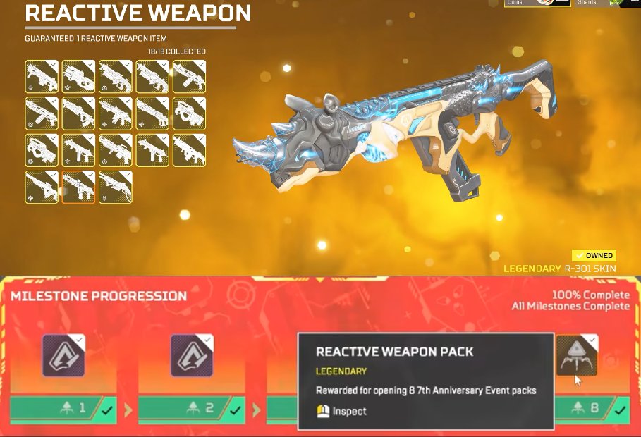🚨 Correction – Season 28 Reactive Weapon Pack Earlier info stating this ...