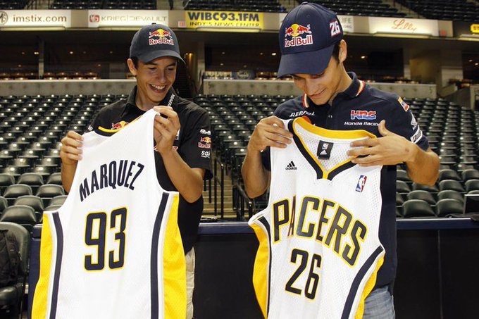 Day 81 of missing Marc Marquez 
basketball edition