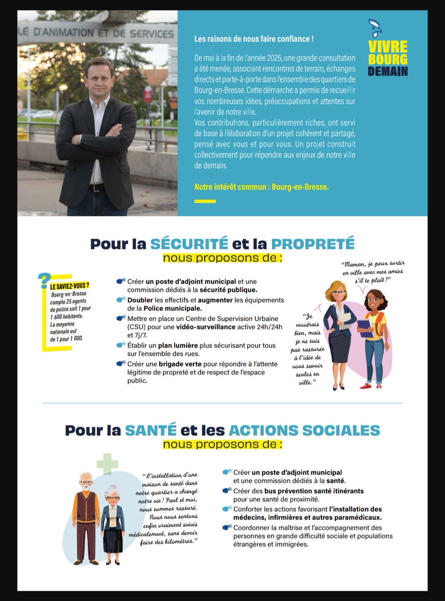 VivreBourg2026's tweet photo. 📢✨ Le projet Vivre Bourg Demain est là !
Clair, concret, construit avec vous , pour vous 💪
Toutes les infos 👇
https://t.co/DGh1y4OBZ3

#projet #bourgenbresse #ambition #changement #Municipales2026 https://t.co/AZ958YaTHc