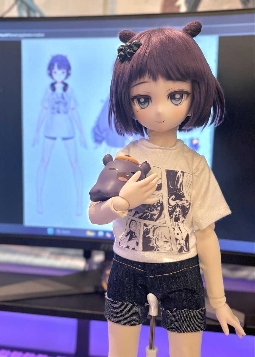 I created Ninomae Ina’nis doll! =w= I plan to bring her to this year’s hololive fes and expo! #いなート #inART #yuruINA