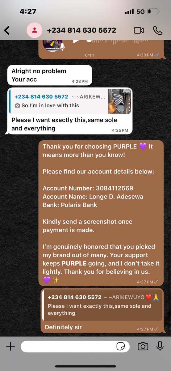 only1_sewa's tweet photo. A first time client ordered this Pam for her man and his twin 🫢💜 a sweet Osogbo lady fr 

What’s your thought on frame 3 ? (male gender) opinion alone. 

Frame 4, review from my client. 

Let me be your go to shoemaker for your unique handmade footwear 🙏

Pam cost 20,000 each https://t.co/bH4qAvM8ye