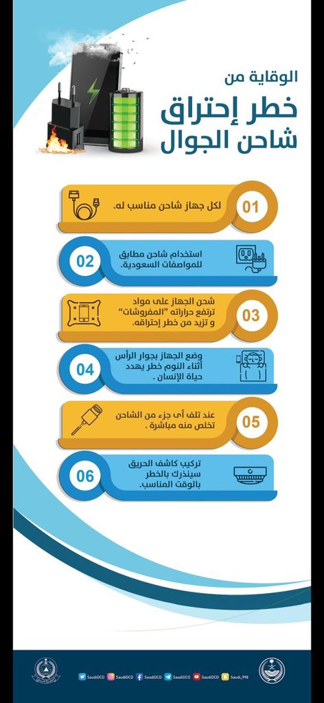 fahd1401fh's tweet photo. للوقايه من خطر احتراق الجوال

اتبع النصائح التاليه https://t.co/QaPuei7zg8