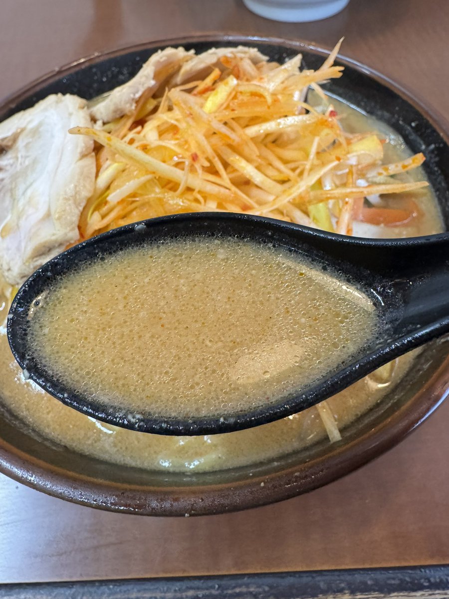 北本市『くるまやラーメン北本店』さん ネギみそ野菜ラーメン大盛