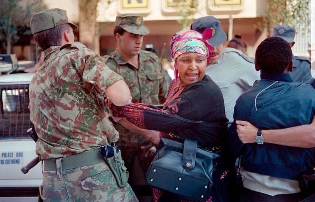 “There is nothing the apartheid government has not done to me. There isn’t any pain I haven’t known.” ~ Winnie Madikizela-Mandela #WakeUpEverybody✊🏿