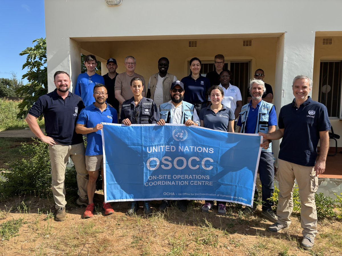MozambiqueOcha's tweet photo. It’s a wrap. 🙌
As the #UNDAC team concludes today its mission in Mozambique we are grateful for the strong collaboration, professionalism, and commitment throughout this response. Coordination, solidarity, and going the extra mile made a real difference on the ground. Obrigado! https://t.co/EXBCzkyVPQ