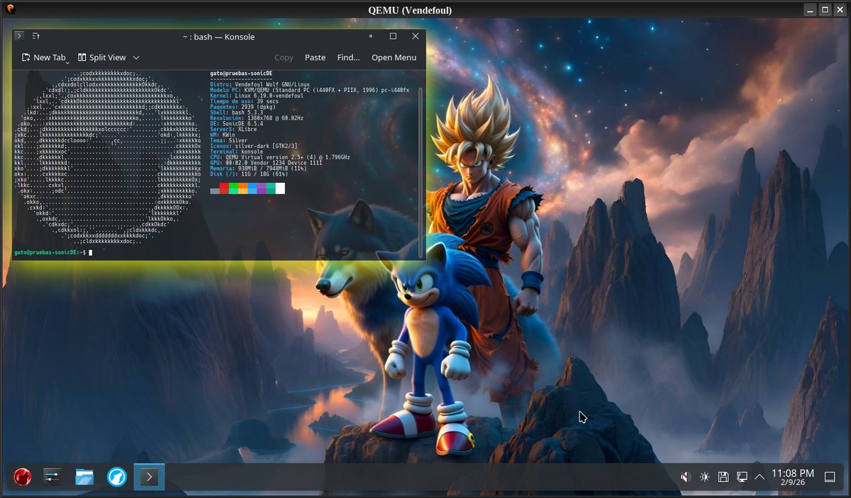 vendefoulwolf's tweet photo. #SonicDE + #Xlibre with cache wiped on startup in #Vendefoul #Viriato (#Devuan 7 #Freia) consumes less than 1 GB at startup. Exceptional performance!!! Upgrading doesn't mean higher resource consumption.
https://t.co/zUcPQO8JUe https://t.co/gsBAApagGz