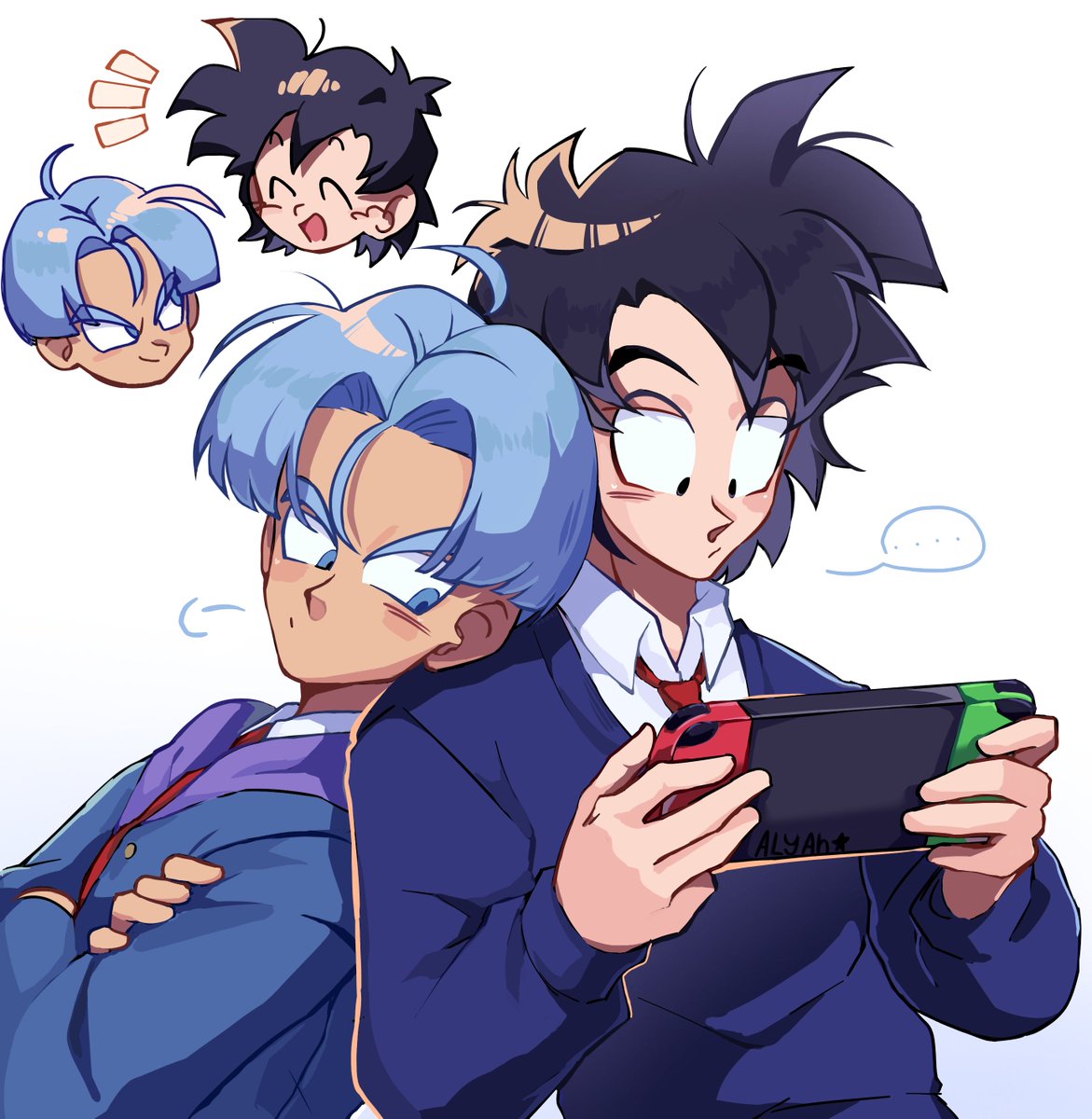 LazyArtistttt's tweet image. Trunks and Goten yay😛