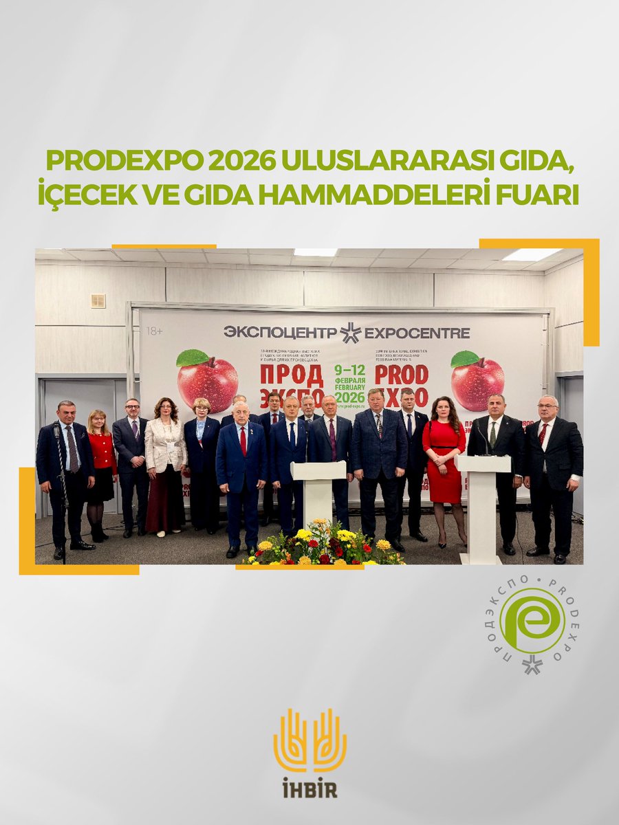 isthububat's tweet photo. Rusya ve Doğu Avrupa’nın en büyük gıda fuarı olan “PRODEXPO 2026 Uluslararası Gıda, İçecek ve Gıda Hammaddeleri Fuarı”, 9 Şubat 2026 tarihinde 33.kez kapılarını ziyaretçilerine açtı. https://t.co/aTPE3IY7FA