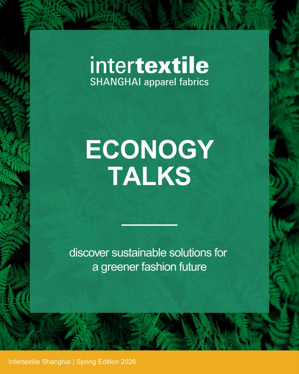 Intertextile's tweet image. 【𝗙𝗿𝗶𝗻𝗴𝗲 𝗣𝗿𝗼𝗴𝗿𝗮𝗺𝗺𝗲 𝗛𝗶𝗴𝗵𝗹𝗶𝗴𝗵𝘁: 𝗬𝗼𝘂𝗿 𝗣𝗮𝘁𝗵 𝘁𝗼 𝗦𝘂𝘀𝘁𝗮𝗶𝗻𝗮𝗯𝗶𝗹𝗶𝘁𝘆 🌿】

Dive deep into sustainability with our engaging fringe programme! Join us for a series of insightful events:

Pre-register now: dwz.cn/htiSxmLE

#Intertextile