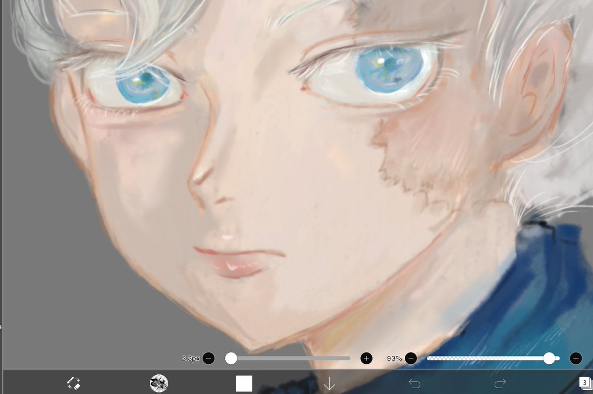 mikiyo0603's tweet photo. 初厚塗り
難しすぎー
くちびるは愛を込めて頑張って描いた😭💦 https://t.co/2ZrJzDBJ6h
