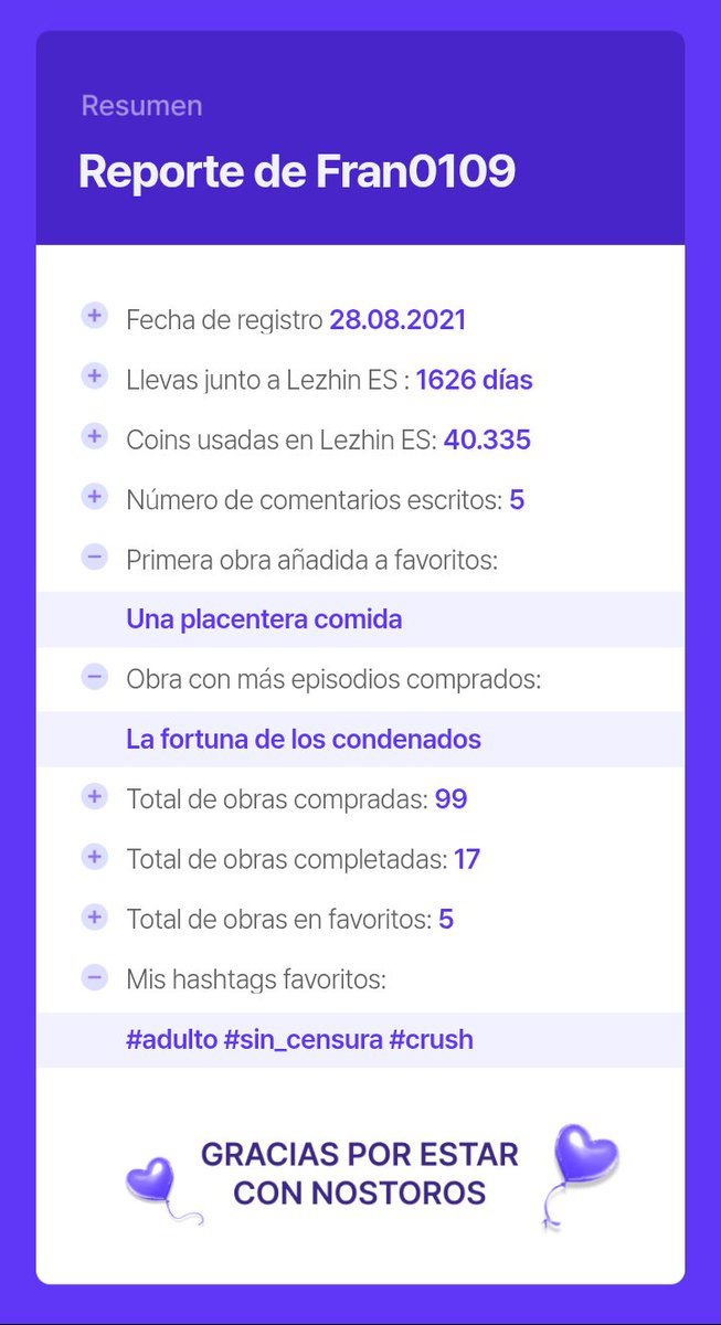 Mi 2025 con Lezhin ES

Fue un excelente año
"La misión del hilo rojo" fue mi obra favorita definitivamente 🥹🥹
Ojalá tener pronto la segunda temporada de "una plancetera comida"

lezhin.es/event/Mi_Lepor…

 <a href="/Lezhin_ES/">LEZHIN ES</a> #Reporte2025 #Un_año_de_recuerdos