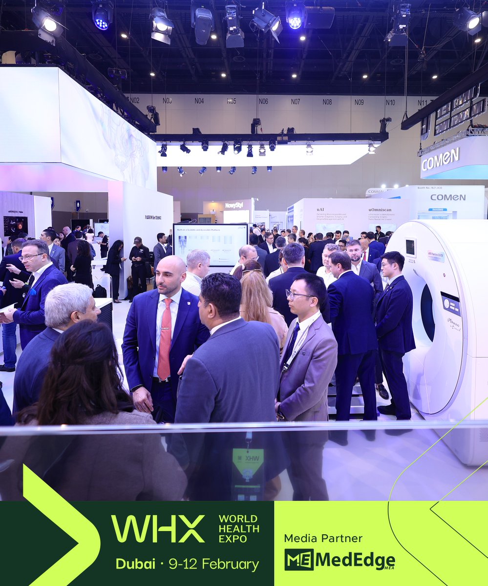 MedEdgeMEA's tweet image. ✨WHX Dubai 2026 highlights 
United Imaging showcases the future of medical imaging at @worldhealthexpo 

#WHX #HealthcareInnovation #FutureOfHealthcare #MedEdgeMEA