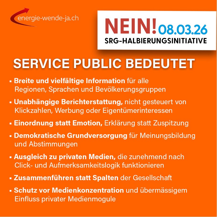 Service public. Jetzt lesen.