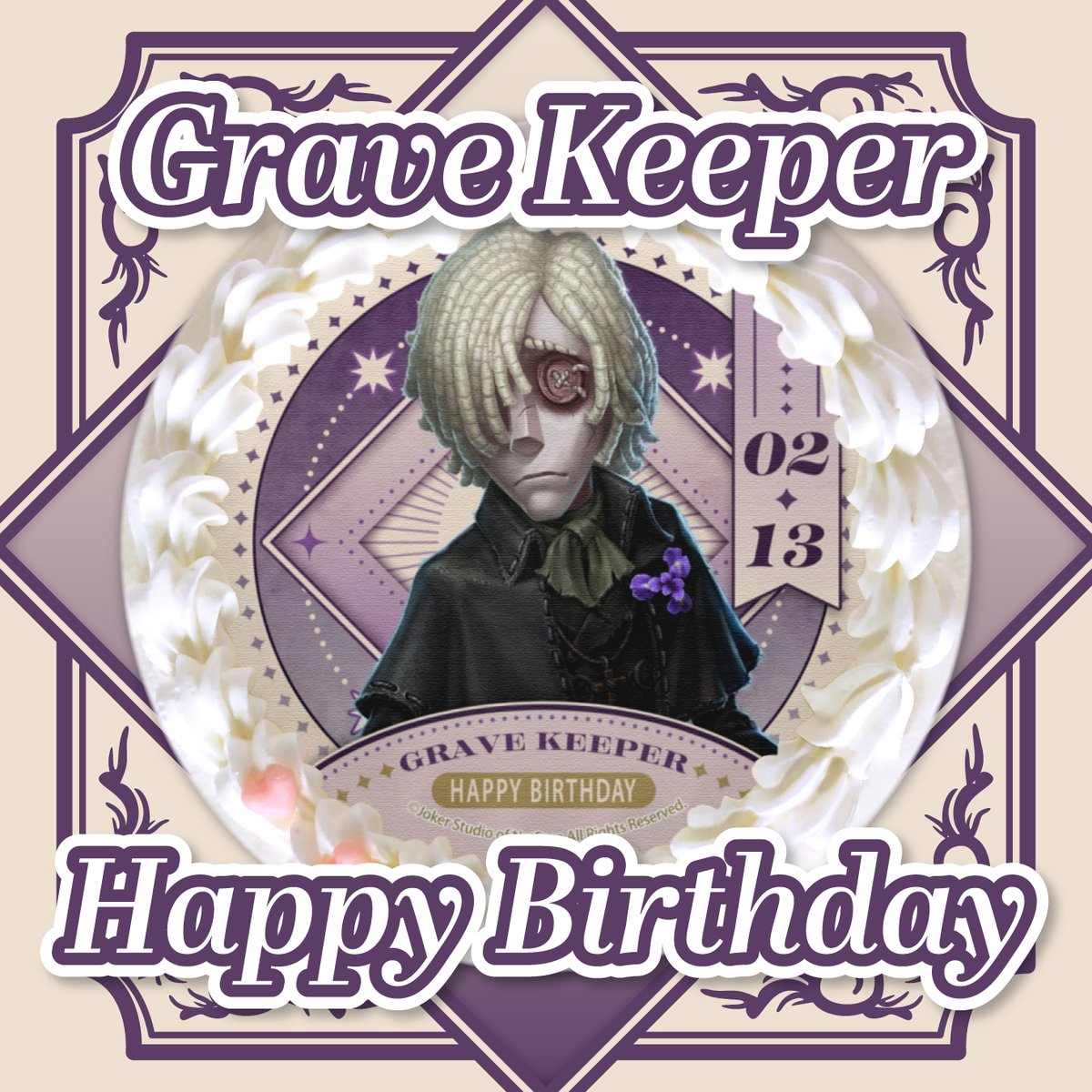 IdentityV #第五人格』 本日2月13日は #墓守 「アンドルー・クレス