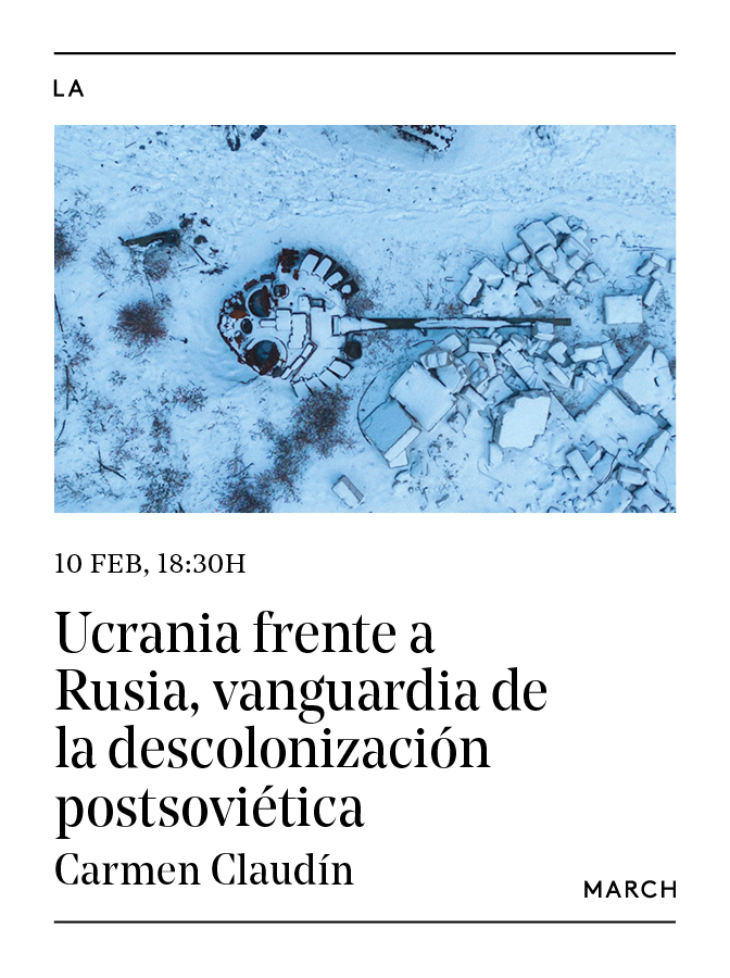 📍 Hoy a las 18:30h

🌍 Carmen Claudín analiza cómo la guerra entre Ucrania y Rusia refleja las estrategias de influencia y desinformación con las que Rusia pretende mantener su hegemonía en el espacio postsoviético.

🔴 Síguelo en directo + march.es/es/madrid/conf…
