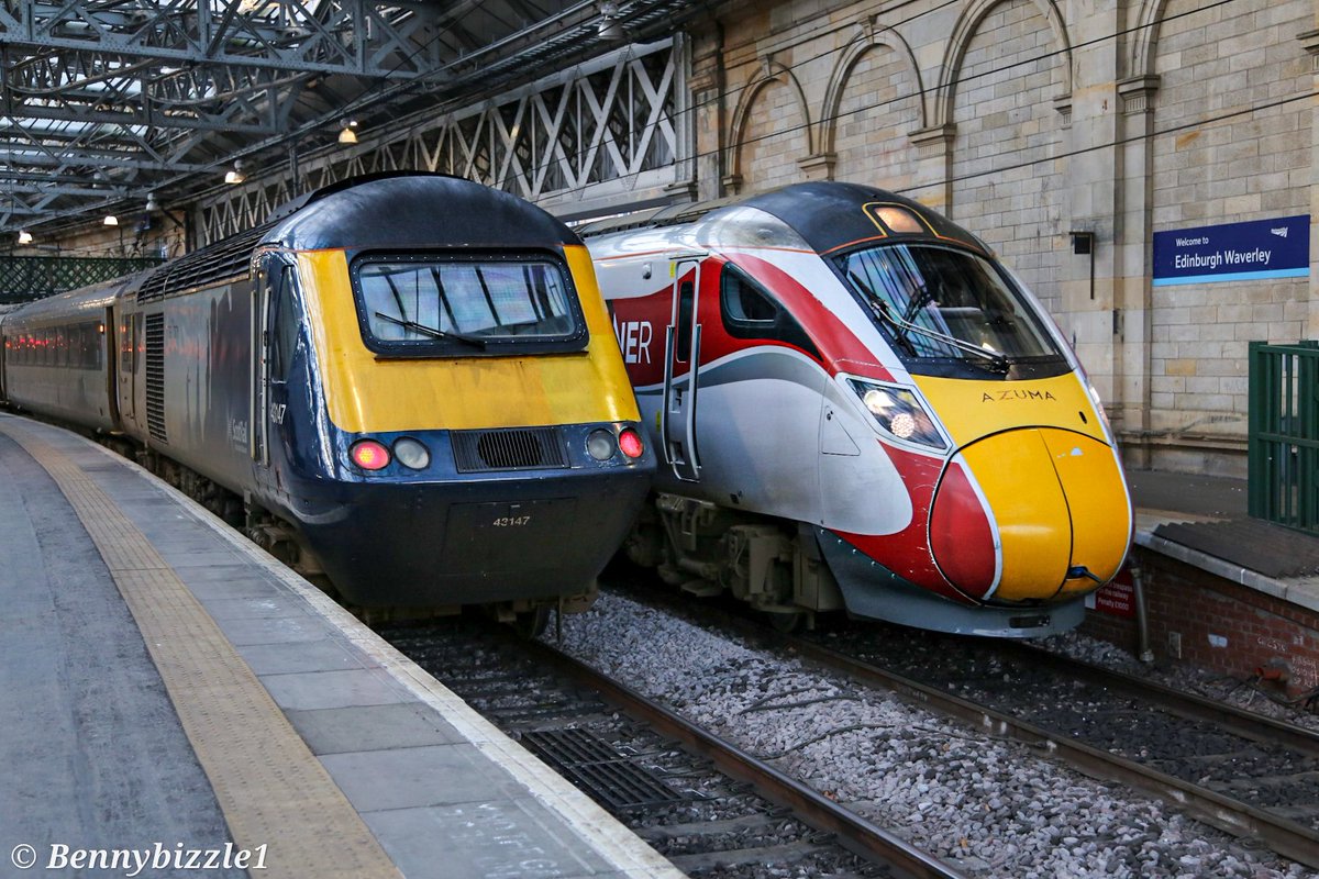 Bennybizzle1's tweet image. #HighSpeedTuesday high speed heroes from different times. I cant see an azuma lasting like the HST has. Although I will say my journey from Peterborough to Edinburgh was fast, comfortable and enjoyable.
