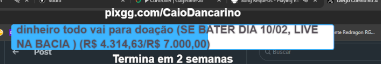 vks_caio's tweet photo. Live 24horas+ até bater a meta beneficente (caso bata hoje, vai ter live especial de bikini na bacia com churrasco no quarto)
https://t.co/gAumbJvDTs https://t.co/dawa3LPntp