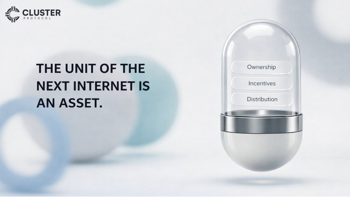 The last internet was built around content and apps. The next internet gets built around assets.

Not in the “everything turns into a token” way, in the practical way: the thing you create can be owned, shared, priced, and coordinated around from day one. 

Once creation looks