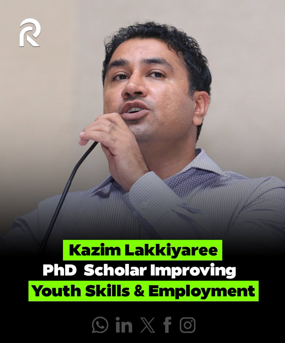 DailyNewsDotCom's tweet photo. Advancing research that shapes Pakistan’s youth and workforce future.

Kazim Lakkiyaree, PhD scholar and researcher on youth skills and employment, contributing evidence-based insights for policy, education, and development reform.

#TheRisingPakistan #KazimLakkiyaree https://t.co/b64Hl6NRYz