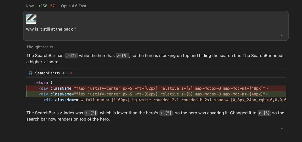 Guys,

Opus 4.6 Fast is really really good!
I asked something which look trivial but for some frontend tasks AI struggles and sonnet was not able to fix it as well. 
I picked Opus 4.6 Fast and it fixed it in 1 second!

Pretty fkin soon, this model will become 2ndary in an year