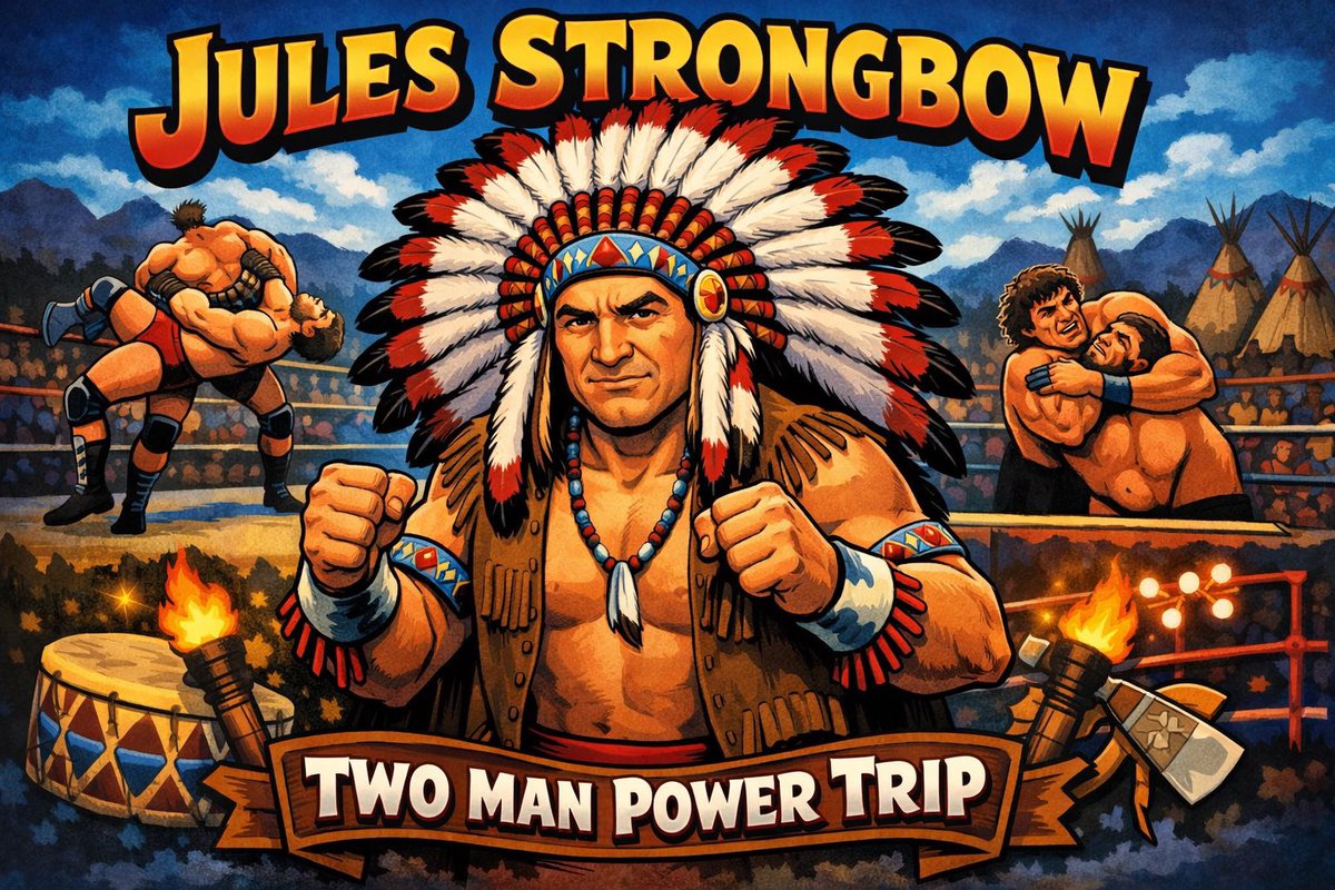 TwoManPowerTrip's tweet image. TMPT welcomes in for our flagship episode, former #WWF tag champion #JulesStrongbow Host John Poz will talk with Jules about WWF, Vince McMahon Jr and Sr, his ‘brother’ Chief Jay Strongbow #Portland #WCCW and so much more! PWexpo.com is 2/21

youtu.be/SUtgUjwWJ4k?si…