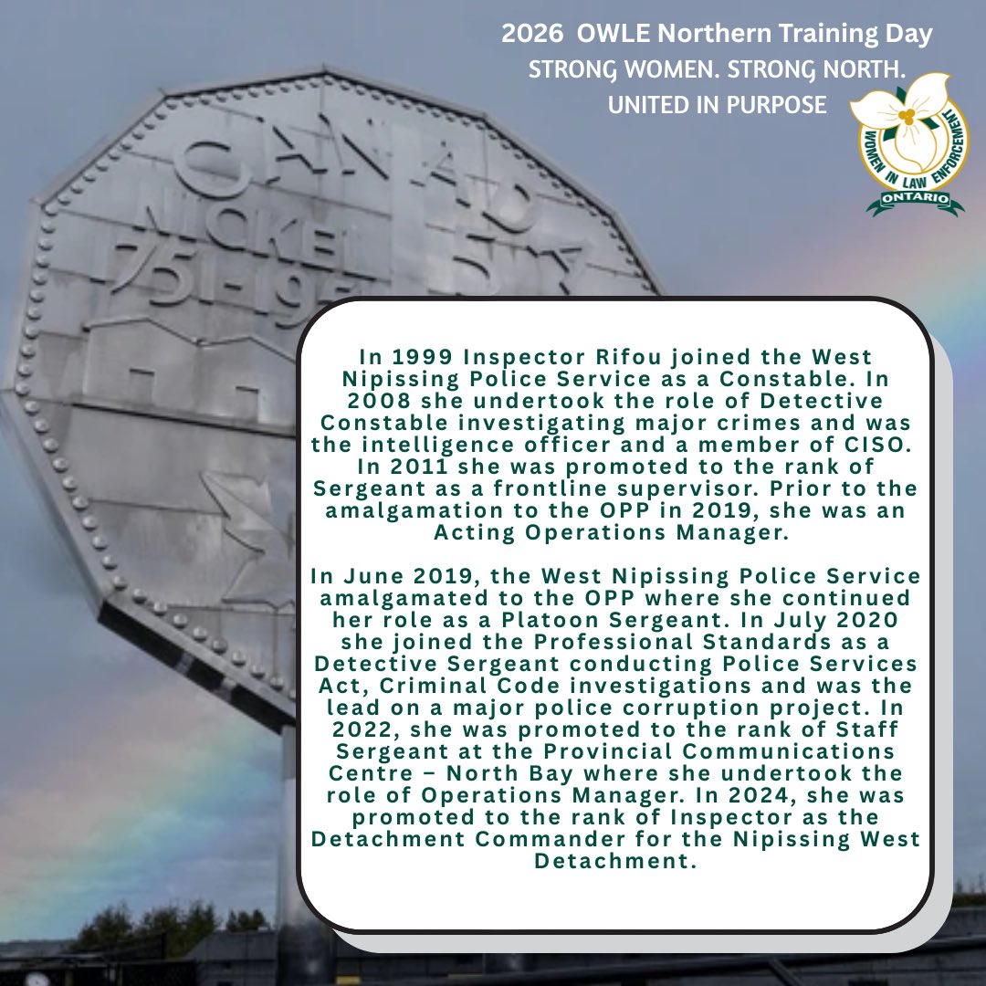 Ontario Women in Law Enforcement tweet media